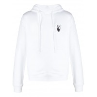 OFF-WHITE Slim Fit Pascal Arrow Hoodie White/Black