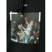 OFF-WHITE Slim Fit Pascal Hoodie Black/White