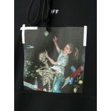 OFF-WHITE Slim Fit Pascal Hoodie Black/White