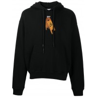OFF-WHITE Slim Fit Pascal Skeleton Hoodie Black/Black