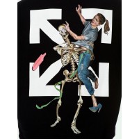 OFF-WHITE Slim Fit Pascal Skeleton Sweatshirt Black/Black