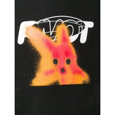 OFF-WHITE Slim Fit Pivot Fish Hoodie Black/Red