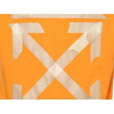 OFF-WHITE Slim Fit Tape Arrows T-Shirt Orange/Beige