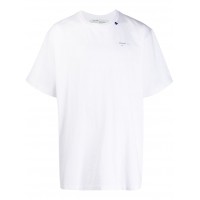 OFF-WHITE Slim Fit Unfinished T-Shirt White/Silver