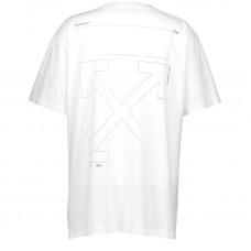 OFF-WHITE Slim Fit Unfinished T-Shirt White/Silver