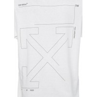 OFF-WHITE Slim Fit Unfinished T-Shirt White/Silver