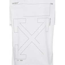OFF-WHITE Slim Fit Unfinished T-Shirt White/Silver