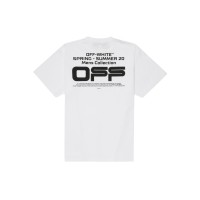 OFF-WHITE Slim Fit Wavy Line T-Shirt White/Black