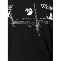 OFF-WHITE Slim Fit Workers Hoodie Hoodie Black/White