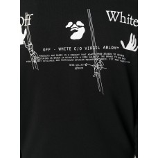 OFF-WHITE Slim Fit Workers Hoodie Hoodie Black/White