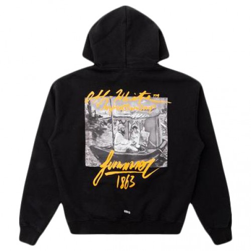 Оригинальный шмот OFF-WHITE Summer Graphic Print Hoodie Black/Multicolor