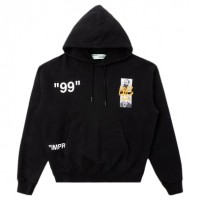 OFF-WHITE Summer Graphic Print Hoodie Black/Multicolor