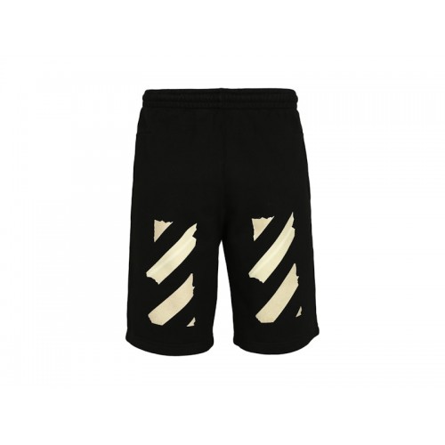 OFF-WHITE Tape Arrows Sweatshort Black/Beige