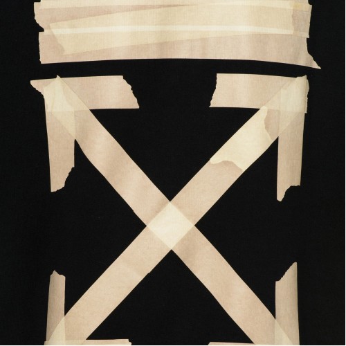 Оригинальный шмот OFF-WHITE Tape Diag Arrows Hoodie Black/Beige