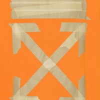 OFF-WHITE Tape Diag Arrows Hoodie Orange/Beige