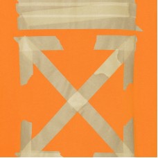 OFF-WHITE Tape Diag Arrows Hoodie Orange/Beige