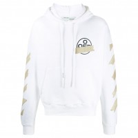 OFF-WHITE Tape Diag Arrows Hoodie White/Beige