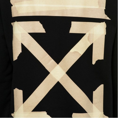 Оригинальный шмот OFF-WHITE Tape Diag Arrows Sweatshirt Black/Beige