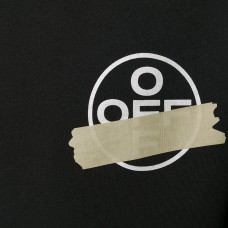 OFF-WHITE Tape Diag Arrows Sweatshirt Black/Beige