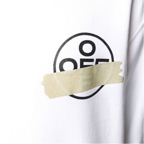 Оригинальный шмот OFF-WHITE Tape Diag Arrows Sweatshirt White/Beige