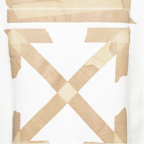 Оригинальный шмот OFF-WHITE Tape Diag Arrows Sweatshirt White/Beige
