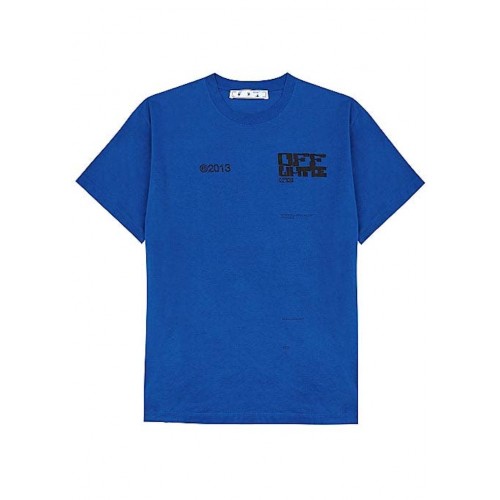 OFF-WHITE Tech Marker Over Crewneck Blue