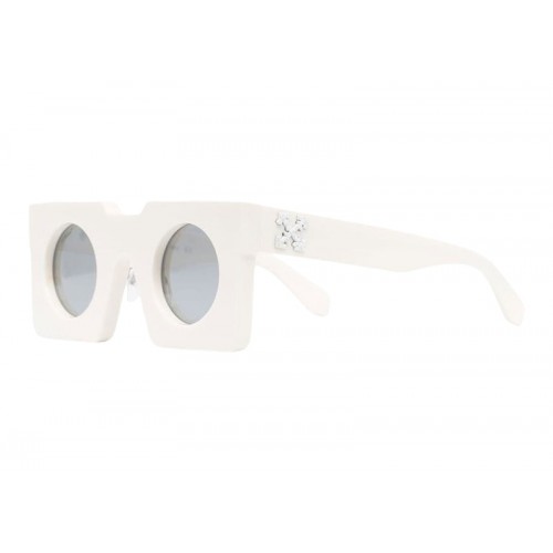 OFF-WHITE The Pantheon Square Frame Sunglasses Bone White OFF-WHITE The Pantheon Square Frame Sunglasses Bone White