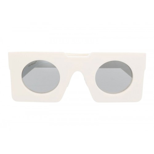 OFF-WHITE The Pantheon Square Frame Sunglasses Bone White OFF-WHITE The Pantheon Square Frame Sunglasses Bone White