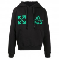 OFF-WHITE Universal Key Hoodie Black/Mint Green
