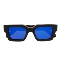 OFF-WHITE Virgil Rectangle Frame Sunglasses Black/White/Blue (OERI022S22PLA0011045)