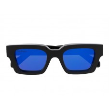 OFF-WHITE Virgil Rectangle Frame Sunglasses Black/White/Blue (OERI022S22PLA0011045)