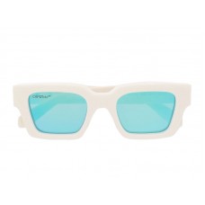 OFF-WHITE Virgil Rectangle Frame Sunglasses White/Black/Blue (OERI022S22PLA0010140)