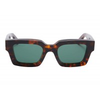 OFF-WHITE Virgil Square Frame Sunglasses Brown Turtleshell/Havana Green