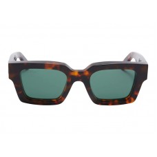 OFF-WHITE Virgil Square Frame Sunglasses Brown Turtleshell/Havana Green