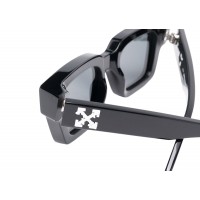 OFF-WHITE Virgil Square Frame (W) Sunglasses Black/Black Tint
