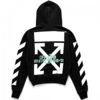 OFF-WHITE Waterfall Diagonal Hoodie Black