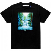 OFF-WHITE Waterfall T-Shirt Black/Multicolor