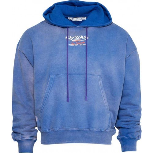 Off-White Wave Off Boxy Hoodie PurpleWhite