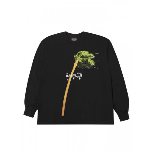 Оригинальный шмот OFF-WHITE x Babylon Ill Wind Palm L/S T-shirt Black