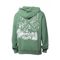 OFF-WHITE x Eden Rock St. Barths Arrows Motif Print Hoodie Green/White