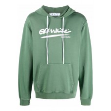 OFF-WHITE x Eden Rock St. Barths Arrows Motif Print Hoodie Green/White