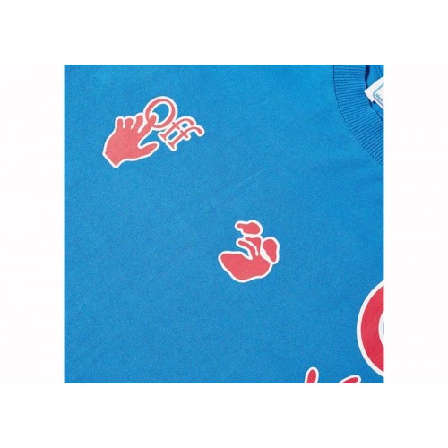 OFF-WHITE x MLB x Chicago Cubs S/S T-shirt Blue