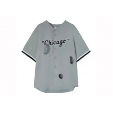 OFF-WHITE x MLB x Chicago WS Cheese Shirt Grey