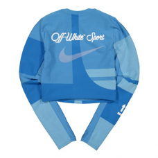 OFF-WHITE x Nike Womens Easy Run Top Photo Blue