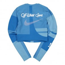 OFF-WHITE x Nike Women's Easy Run Top Photo Blue