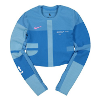 OFF-WHITE x Nike Womens Easy Run Top Photo Blue