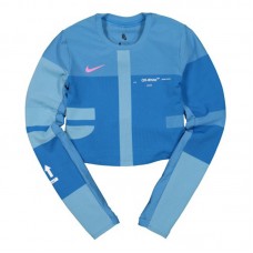 OFF-WHITE x Nike Women's Easy Run Top Photo Blue