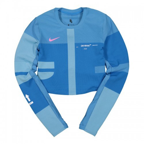 Off-White x Nike Womens NRG As Easy Run Top Photo Blue