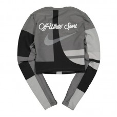 OFF-WHITE x Nike Womens Easy Run Top Vast Grey