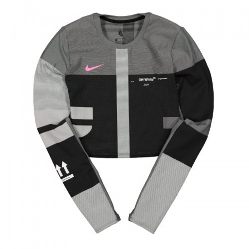 OFF-WHITE x Nike Womens Easy Run Top Vast Grey